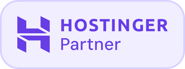 Hostinger Official Partner Badge